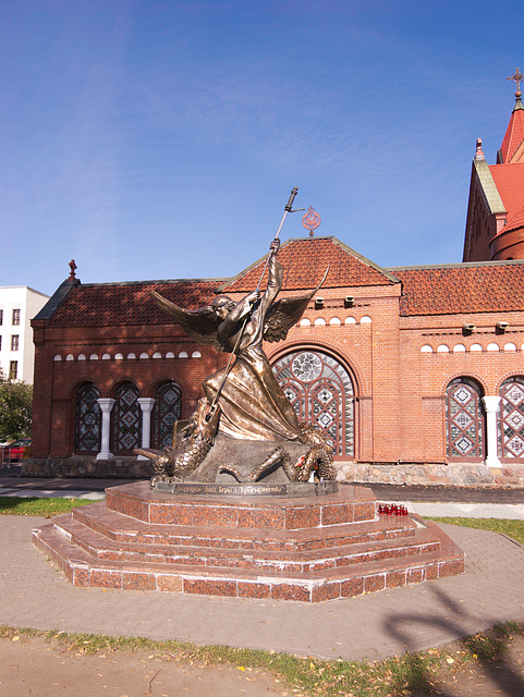 Skulptur des Erzengels Michael