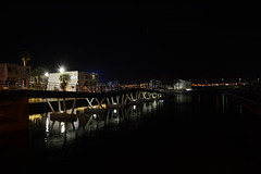 Israel, Eilat Lagoon at Night