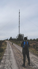 The Radio mast on the way to the summit of Ben Aigan