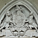 madingley church, cambs (18) royal arms c19 george iii 1802 coade stone