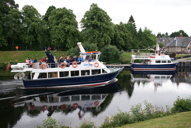 Boats On The Caledonian Canal