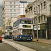 West Midlands Travel 3080 (F80 XOF) in Broad Street, Birmingham – 30 Jul 1998 (401-05)