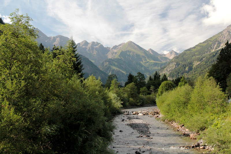 Die Stillach bei Oberstdorf