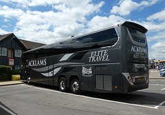 Acklams Coaches YX64 WBM at Peterborough Service Area (UK) - 1 Jul 2019 (P1020881)