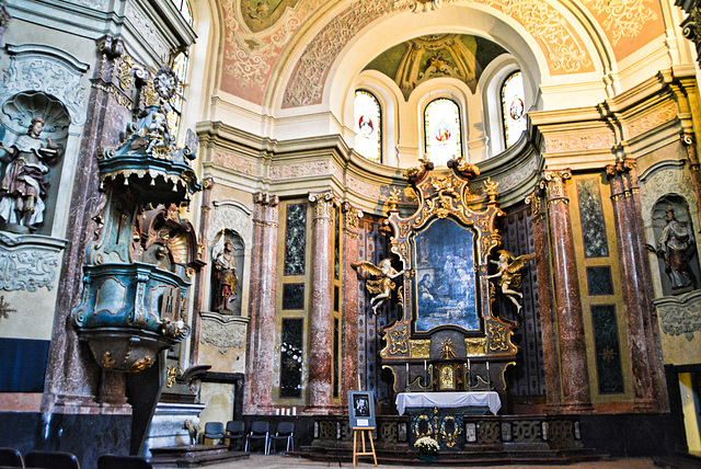 Kirche St. Johannes von Nepomuk (Kutna Hora) von innen