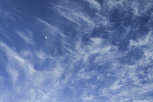 Cirrus & moon (25.04.2018)