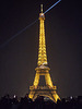 The Eiffel Tower at night