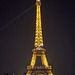 The Eiffel Tower at night