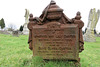 chelmsford cemetery, essex,cast iron memorial to winifred and olive carter, children who died in 1935 and 1946