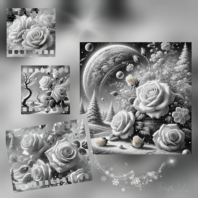 roses blanches