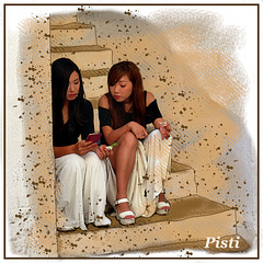young Ladies with smartphone