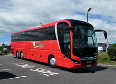 Adria Holiday, Hungary RKW 693 at Peterborough Service Area (UK) - 1 Jul 2019 (P1020887)
