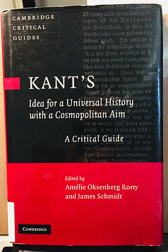 KANT'S Udea for a Universal History with a Cosmopolitan Aim