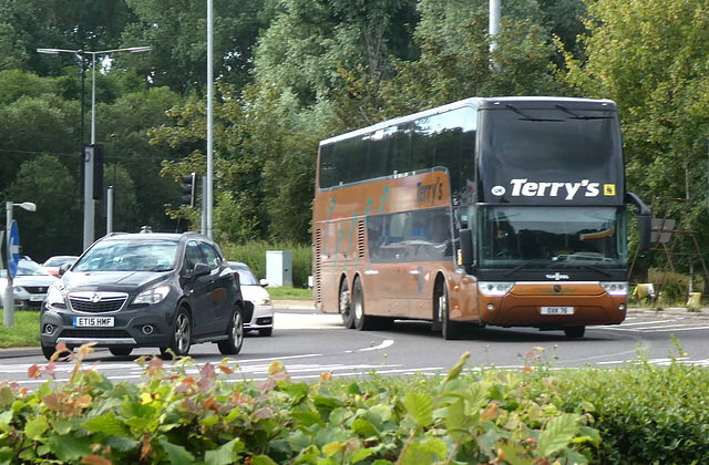 Terry’s Coaches OXK 76 (WA13 GYO) at Fiveways, Barton Mills - 29 Jul 2023 (P1150945) Terry’s Coaches OXK 76 (WA13 GYO) at Fiveways, Barton Mills - 29 Jul 2023 (P1150945)