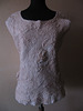 nuno felted top - peach coloured