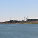 Leuchtturm und Radaranlagen auf der Insel Fehmarn
