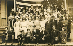 Students with Flag