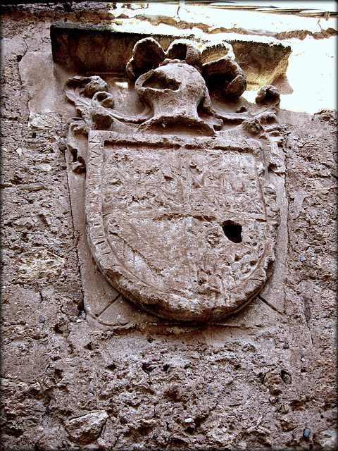 Still proud after all these years. Escutcheon, Pedraza.