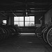 Bike storage near a train station