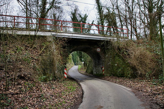 Brücke der ehemaligen Niederbergbahn (Wülfrath) / 15.01.2022