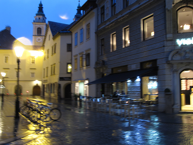 Rainy night in Ljubljana 1