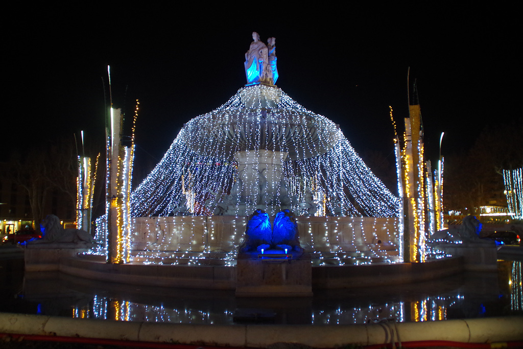 Fontaine lumineuse !