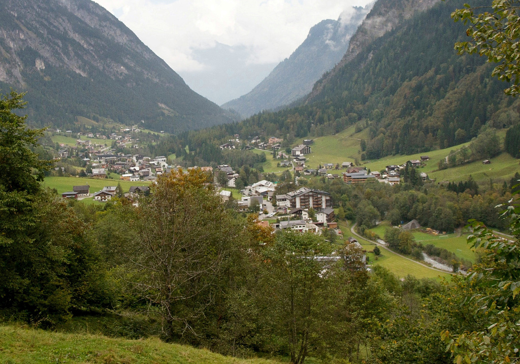 Blick auf Brand im Brandnertal