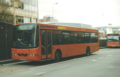First Manchester 546 (N546 WVR) in Rochdale – 28 Feb 1999 (411-22)