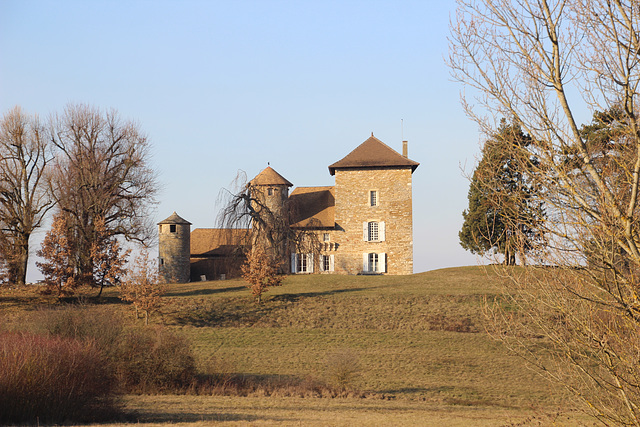 Villemoirieu (38) 6 janvier 2017. La maison forte de Montiracle.