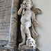 south woodford church, redbridge, london (41) c18 tomb of david bosanquet +1741 with weeping cherub and skull