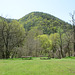 Bulgaria, Blagoevgrad, Two Benches at the Lawn in the Park of Bachinovo