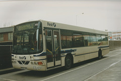 First Manchester 552 (N552 WVR) in Rochdale – 28 Feb 1999 (411-14)
