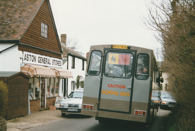 Sworders B437 RJU in Aston - 17 Mar 1998