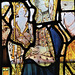 madingley church, cambs (32) c15 fragments of glass with virgin and child