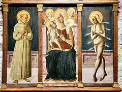 Assisi 2024 – Cattedrale di San Ruﬁno – Madonna with Child and Saint Francis and Saint Sebastian