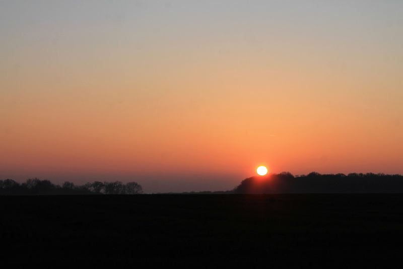 coucher du soleil