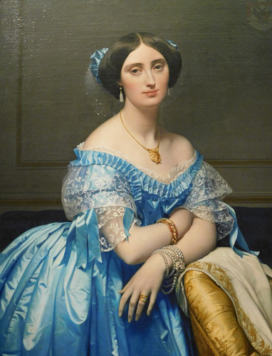 ipernity: Detail of the Portrait of the Princess de Broglie by Ingres ...