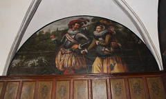 Wall Painting in Anti Room, Ground Floor, Little Castle, Bolsover Castle, Derbyshire