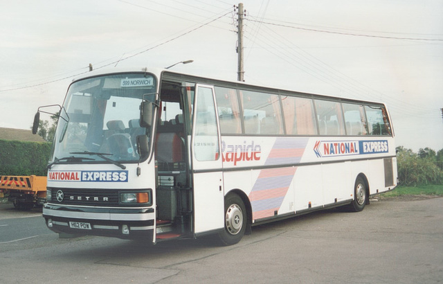 Chenery H62 PDW (National Express Livery) 2 Aug 1993