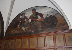 Wall Painting in Anti Room, Ground Floor, Little Castle, Bolsover Castle, Derbyshire