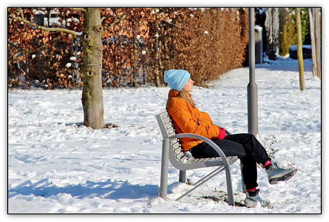 ...und Gabi wartet im Park...