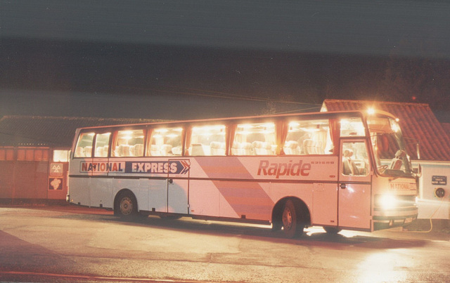 Chenery H62 PDW (National Express livery) 8 Nov 1993