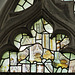 great dunmow church, essex,c15 glass canopy fragments