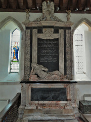madingley church, cambs (39) c17 tomb with effigy of jane cotton +1692 attrib to thomas stayner