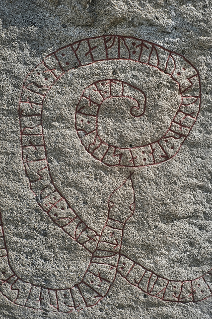 Runestone near Gripsholm Castle 2, detail