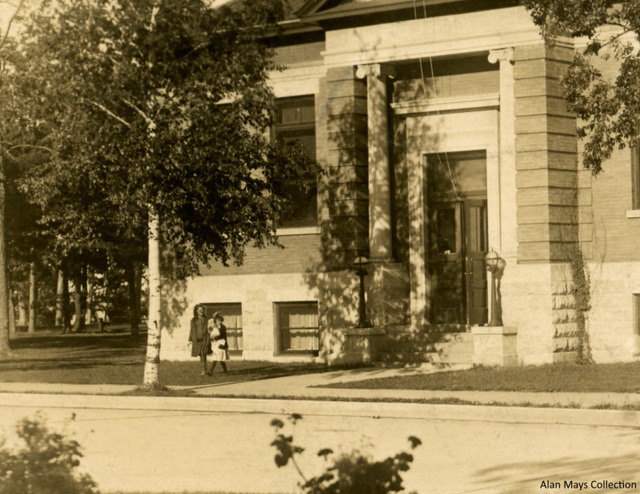 Public Library, Bemidji, Minnesota, ca. 1924 (Cropped Left)