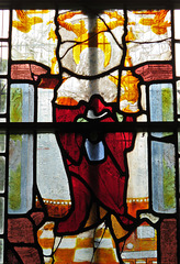 madingley church, cambs (41) c16 foreign glass