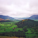 Looking N across Swinside and on to Bassenthwaite Lake (scan from May 1991)