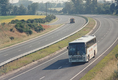 Storeys Coaches JAZ 6847 (E503 EFG) on the A11 at Red Lodge – 21 Jun 1998 (400-03)