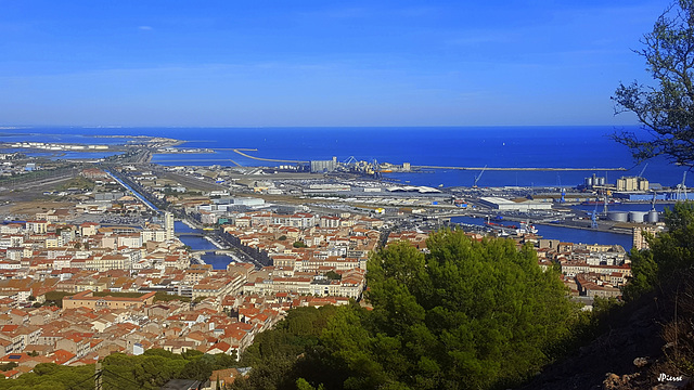 La ville de Sète du Mont Saint Clair